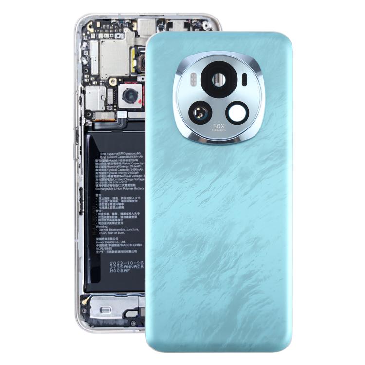 For Honor Magic6 Back Cover with Camera Lens Cover(Green) - Back Cover by buy2fix | Online Shopping UK | buy2fix