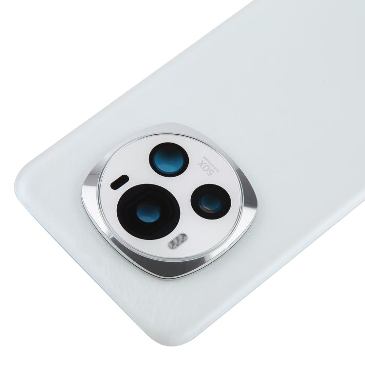 For Honor Magic6 Back Cover with Camera Lens Cover(White) - Back Cover by buy2fix | Online Shopping UK | buy2fix