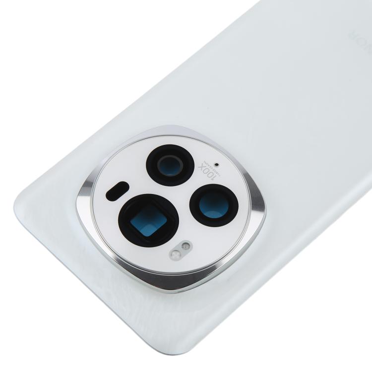 For Honor Magic6 Pro Back Cover with Camera Lens Cover(White) - Back Cover by buy2fix | Online Shopping UK | buy2fix
