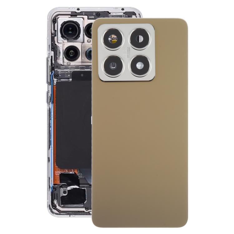 For Xiaomi 14T OEM Back Cover with Camera Lens Cover(Gold) - Back Cover by buy2fix | Online Shopping UK | buy2fix