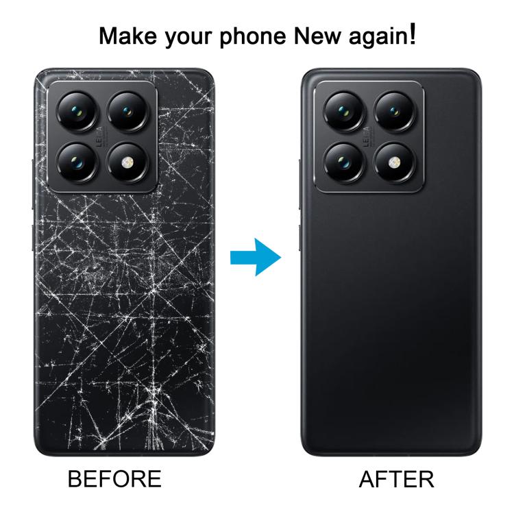 For Xiaomi 14T OEM Back Cover with Camera Lens Cover(Black) - Back Cover by buy2fix | Online Shopping UK | buy2fix