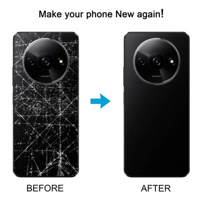 For Xiaomi Redmi A3 4G OEM Back Cover with Camera Lens Cover(Black) - Back Cover by buy2fix | Online Shopping UK | buy2fix