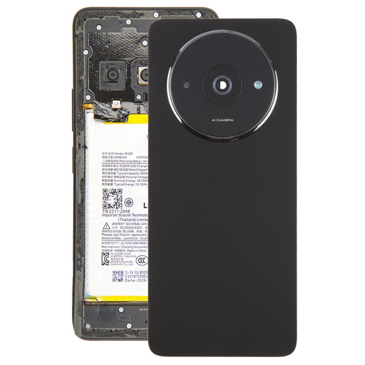 For Xiaomi Redmi A3x 4G OEM Back Cover with Camera Lens Cover(Black) - Back Cover by buy2fix | Online Shopping UK | buy2fix