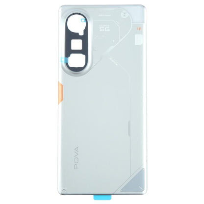 For Tecno Pova Curve 5G LJ8k Original Back Cover(Silver) - Back Cover by buy2fix | Online Shopping UK | buy2fix