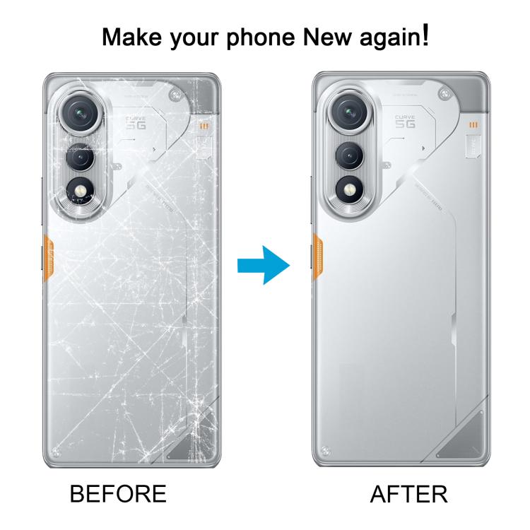 For Tecno Pova Curve 5G LJ8k Original Back Cover(Silver) - Back Cover by buy2fix | Online Shopping UK | buy2fix