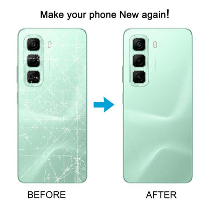 For Infinix Hot 50 4G X6882 X6882B Original Back Cover(Black) - Back Cover by buy2fix | Online Shopping UK | buy2fix