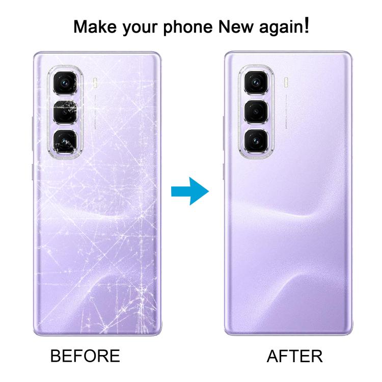 For Infinix Hot 50 Pro+ 4G X6880 Original Back Cover(Silver) - Back Cover by buy2fix | Online Shopping UK | buy2fix