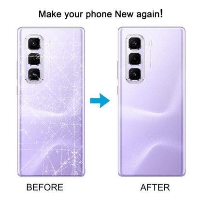 For Infinix Hot 50 Pro+ 4G X6880 Original Back Cover(Silver) - Back Cover by buy2fix | Online Shopping UK | buy2fix