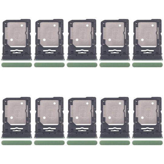 For Motorola Edge 60 10pcs Original SIM Card Tray + SIM Card Tray / Micro SD Card Tray (Green)