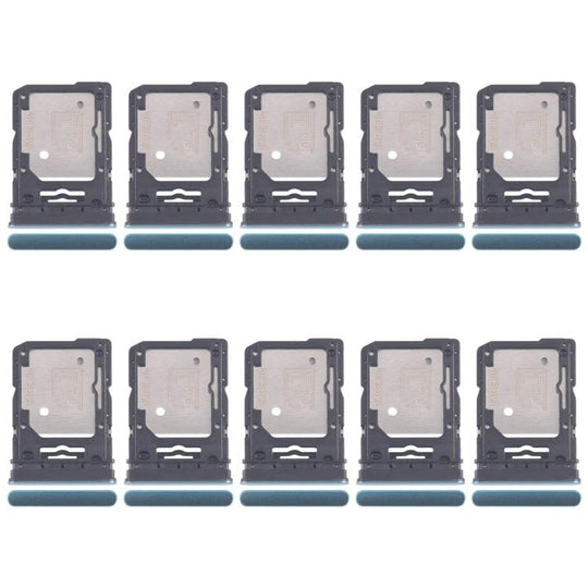 For Motorola Edge 60 Fusion 10pcs Original SIM Card Tray + SIM Card Tray / Micro SD Card Tray (Green)