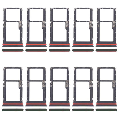For Motorola Moto G56 10pcs Original SIM Card Tray + Micro SD Card Tray (Green) - Card Socket by buy2fix | Online Shopping UK | buy2fix