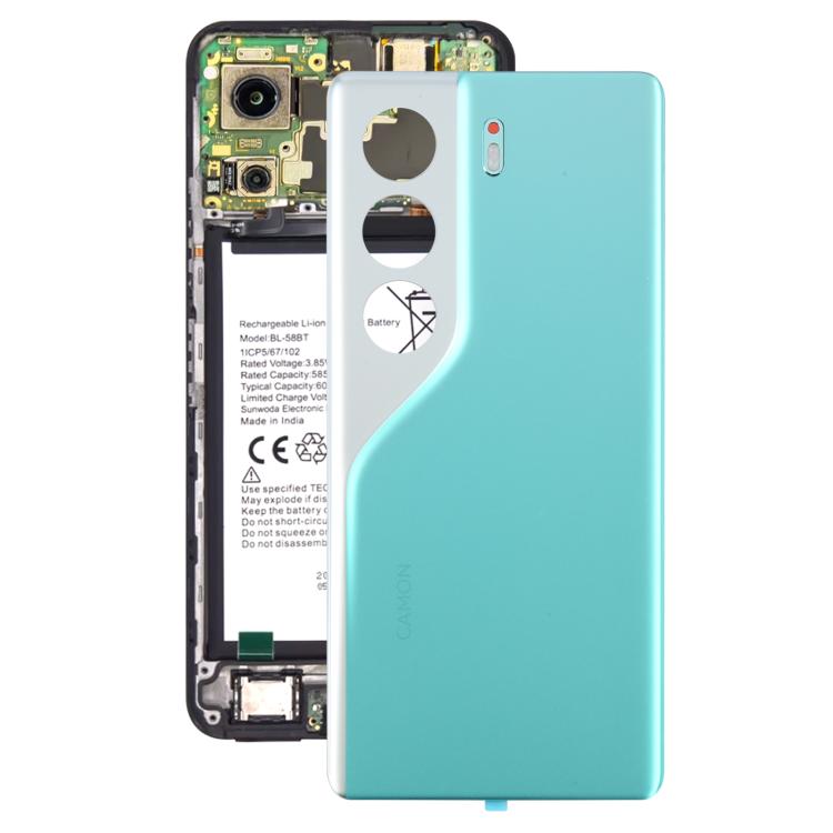 For Tecno Camon 40 Pro 5G CM7 Original Back Cover(Green) - Back Cover by buy2fix | Online Shopping UK | buy2fix