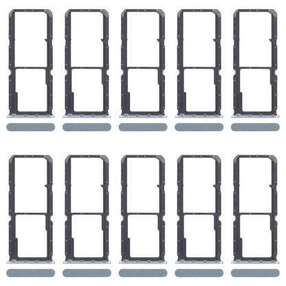 For OPPO A3x 4G CPH2641 10pcs Original SIM Card Tray + SIM Card Tray + Micro SD Card Tray (Green) - Card Tray by buy2fix | Online Shopping UK | buy2fix