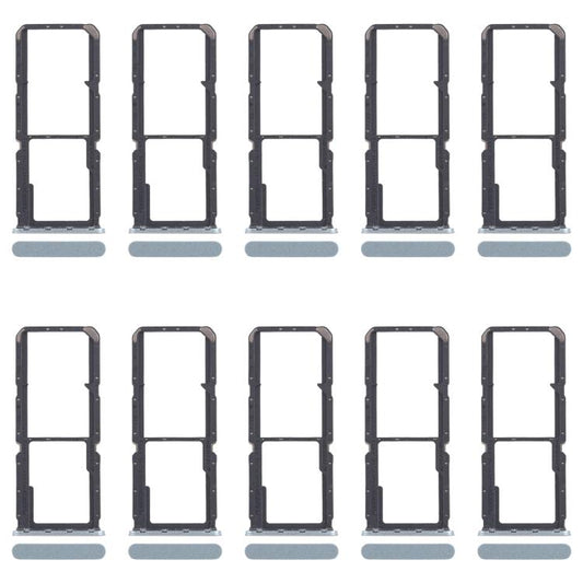 For OPPO A60 4G CPH2631 10pcs Original SIM Card Tray + SIM Card Tray + Micro SD Card Tray (Green) - Card Tray by buy2fix | Online Shopping UK | buy2fix