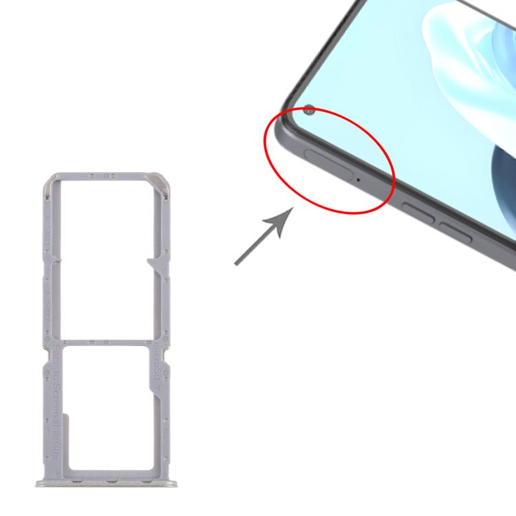 For OPPO Reno7 4G CPH2363 10pcs Original SIM Card Tray + SIM Card Tray + Micro SD Card Tray (Green) - Card Tray by buy2fix | Online Shopping UK | buy2fix