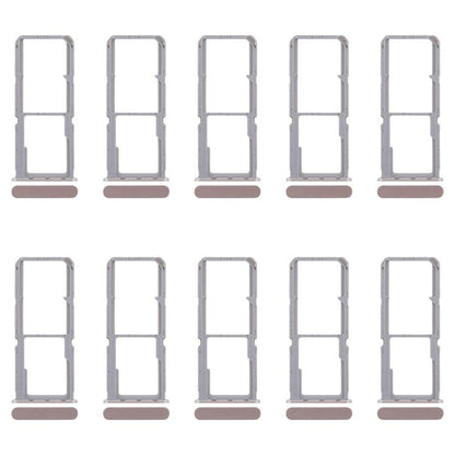 For OPPO Reno7 4G CPH2363 10pcs Original SIM Card Tray + SIM Card Tray + Micro SD Card Tray (Gold) - Card Tray by buy2fix | Online Shopping UK | buy2fix
