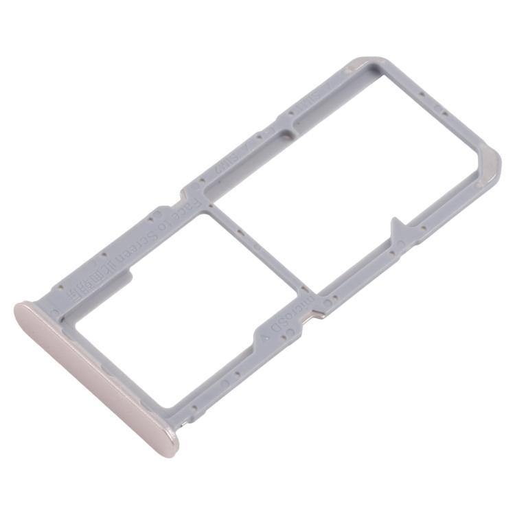 For OPPO Reno7 4G CPH2363 10pcs Original SIM Card Tray + SIM Card Tray + Micro SD Card Tray (Gold) - Card Tray by buy2fix | Online Shopping UK | buy2fix