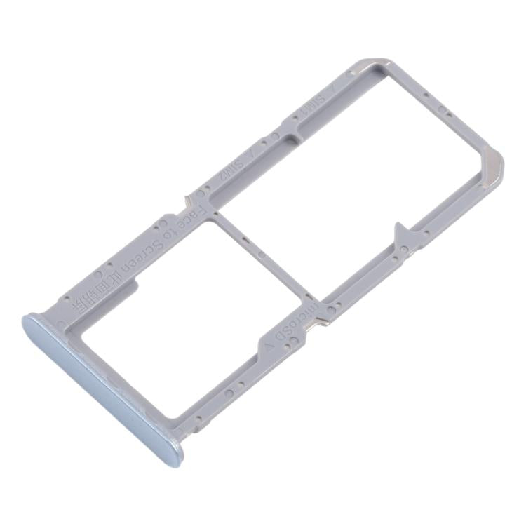 For OPPO Reno7 4G CPH2363 10pcs Original SIM Card Tray + SIM Card Tray + Micro SD Card Tray (Blue) - Card Tray by buy2fix | Online Shopping UK | buy2fix