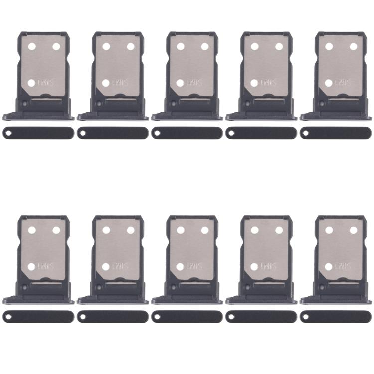 For OPPO Reno8 5G CPH2359 10pcs Original SIM Card Tray + SIM Card Tray (Black) - Card Tray by buy2fix | Online Shopping UK | buy2fix