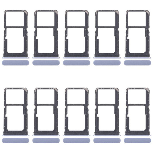 For OPPO F25 Pro 10pcs Original SIM Card Tray + SIM Card Tray / Micro SD Card Tray (Blue) - Card Tray by buy2fix | Online Shopping UK | buy2fix