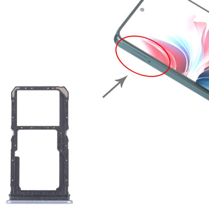 For OPPO F25 Pro 10pcs Original SIM Card Tray + SIM Card Tray / Micro SD Card Tray (Blue) - Card Tray by buy2fix | Online Shopping UK | buy2fix