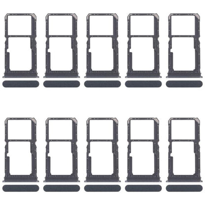 For OPPO Reno11 F CPH2603 10pcs Original SIM Card Tray + SIM Card Tray / Micro SD Card Tray (Black) - Card Tray by buy2fix | Online Shopping UK | buy2fix