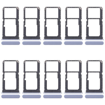 For OPPO Reno11 F CPH2603 10pcs Original SIM Card Tray + SIM Card Tray / Micro SD Card Tray (Blue) - Card Tray by buy2fix | Online Shopping UK | buy2fix