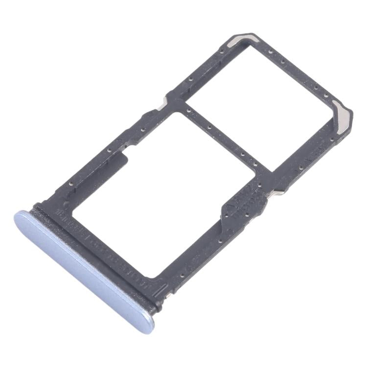For OPPO Reno11 F CPH2603 10pcs Original SIM Card Tray + SIM Card Tray / Micro SD Card Tray (Blue) - Card Tray by buy2fix | Online Shopping UK | buy2fix