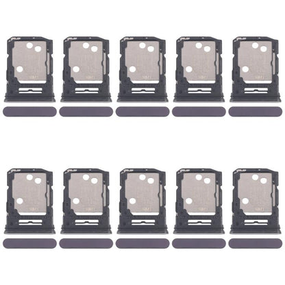 For OPPO Reno12 Pro CPH2629 10pcs Original SIM Card Tray + SIM Card Tray / Micro SD Card Tray (Black) - Card Tray by buy2fix | Online Shopping UK | buy2fix