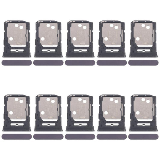 For OPPO Reno12 Pro CPH2629 10pcs Original SIM Card Tray + SIM Card Tray / Micro SD Card Tray (Black) - Card Tray by buy2fix | Online Shopping UK | buy2fix