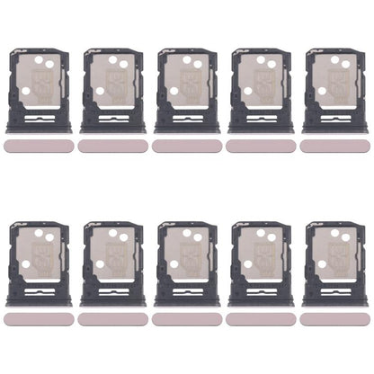 For OPPO Reno12 5G CPH2625 10pcs Original SIM Card Tray + SIM Card Tray / Micro SD Card Tray (Pink) - Card Tray by buy2fix | Online Shopping UK | buy2fix