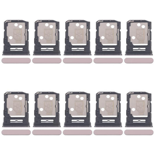 For OPPO Reno12 5G CPH2625 10pcs Original SIM Card Tray + SIM Card Tray / Micro SD Card Tray (Pink) - Card Tray by buy2fix | Online Shopping UK | buy2fix