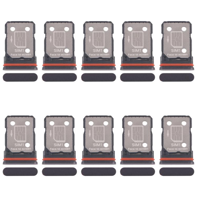 For OPPO F29 Pro 10pcs Original SIM Card Tray + SIM Card Tray (Black) - Card Tray by buy2fix | Online Shopping UK | buy2fix