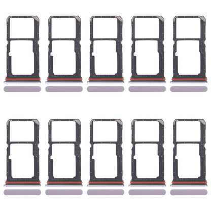 For OPPO A5 Pro 4G CPH2711 10pcs Original SIM Card Tray + SIM Card Tray / Micro SD Card Tray (Pink) - Card Tray by buy2fix | Online Shopping UK | buy2fix
