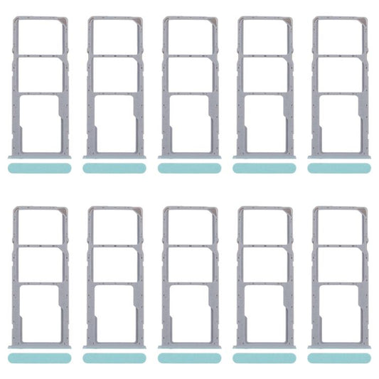 For Realme Note 50 RMX3834 10pcs Original SIM Card Tray + SIM Card Tray + Micro SD Card Tray (Green) - Card Tray by buy2fix | Online Shopping UK | buy2fix