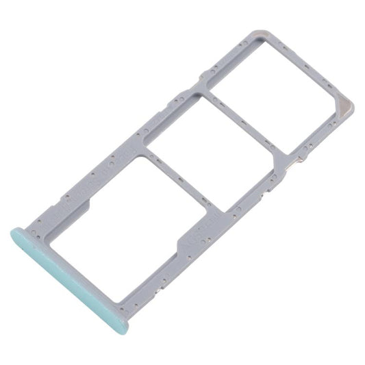 For Realme Note 50 RMX3834 10pcs Original SIM Card Tray + SIM Card Tray + Micro SD Card Tray (Green) - Card Tray by buy2fix | Online Shopping UK | buy2fix