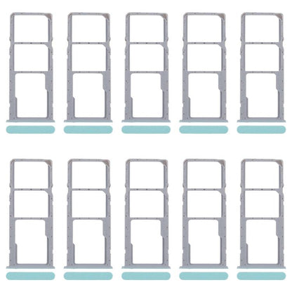 For Realme C51 RMX3830 10pcs Original SIM Card Tray + SIM Card Tray + Micro SD Card Tray (Green) - Card Tray by buy2fix | Online Shopping UK | buy2fix