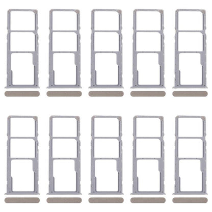 For Realme C51 RMX3830 10pcs Original SIM Card Tray + SIM Card Tray + Micro SD Card Tray (Gold) - Card Tray by buy2fix | Online Shopping UK | buy2fix