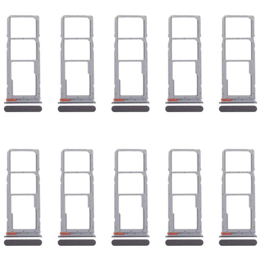 For Realme C75 4G RMX3941 10pcs Original SIM Card Tray + SIM Card Tray + Micro SD Card Tray (Black) - Card Tray by buy2fix | Online Shopping UK | buy2fix