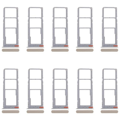 For Realme C75 4G RMX3941 10pcs Original SIM Card Tray + SIM Card Tray + Micro SD Card Tray (Gold) - Card Tray by buy2fix | Online Shopping UK | buy2fix