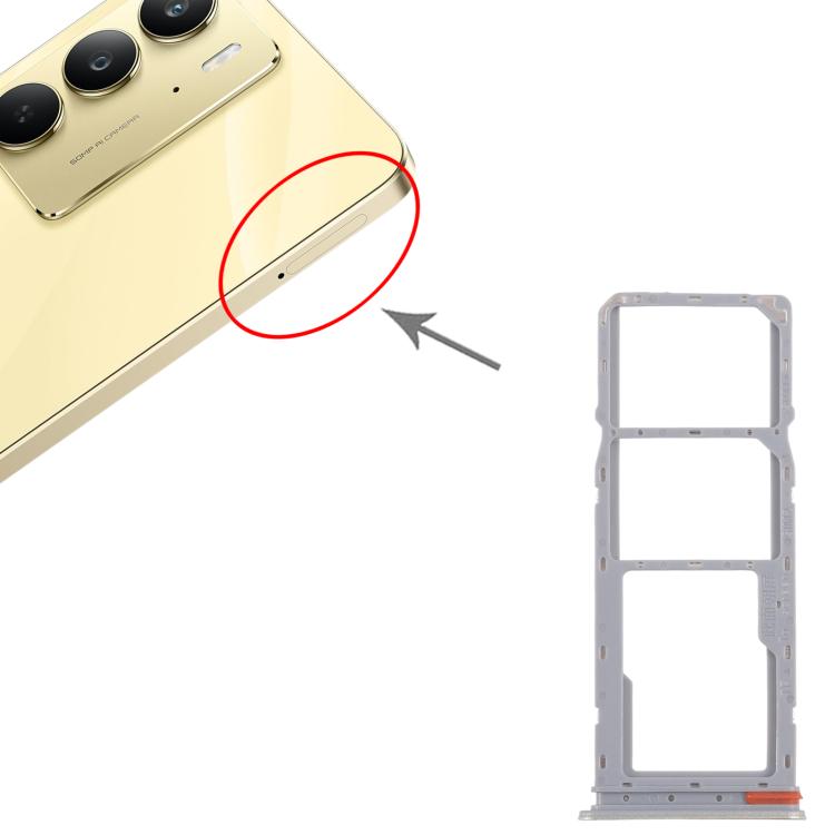 For Realme C75 4G RMX3941 10pcs Original SIM Card Tray + SIM Card Tray + Micro SD Card Tray (Gold) - Card Tray by buy2fix | Online Shopping UK | buy2fix