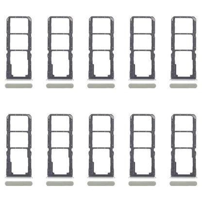 For Realme Note 60x 4G RMX3938 10pcs Original SIM Card Tray + SIM Card Tray + Micro SD Card Tray (Green) - Card Tray by buy2fix | Online Shopping UK | buy2fix