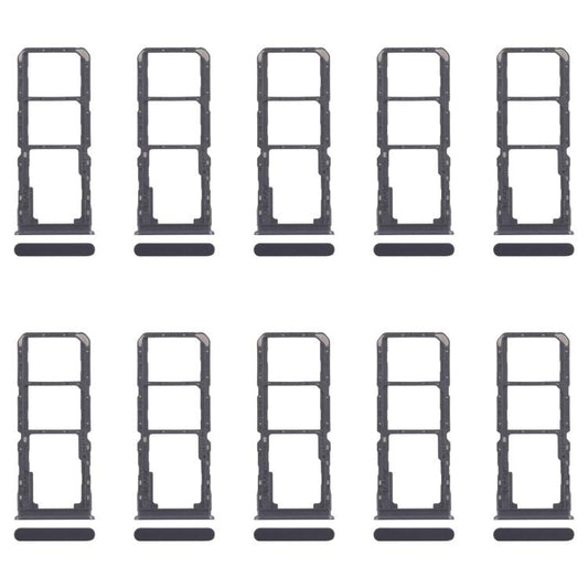For Realme Note 60x 4G RMX3938 10pcs Original SIM Card Tray + SIM Card Tray + Micro SD Card Tray (Purple) - Card Tray by buy2fix | Online Shopping UK | buy2fix