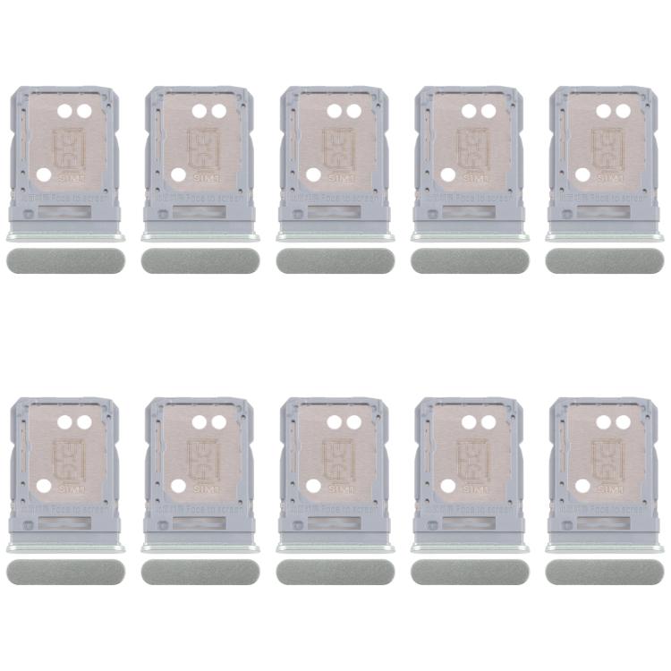 For Realme 12+ 5G RMX3867 10pcs Original SIM Card Tray + SIM Card Tray / Micro SD Card Tray (Light Green) - Card Tray by buy2fix | Online Shopping UK | buy2fix