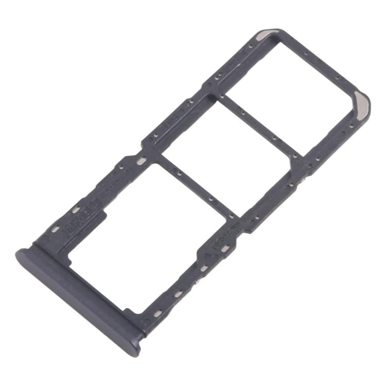 For Realme 11x 5G RMX3785 10pcs Original SIM Card Tray + SIM Card Tray + Micro SD Card Tray (Black) - Card Tray by buy2fix | Online Shopping UK | buy2fix