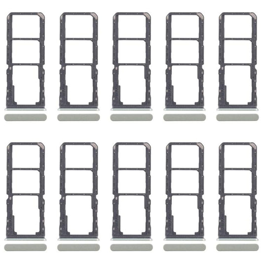 For Realme 11x 5G RMX3785 10pcs Original SIM Card Tray + SIM Card Tray + Micro SD Card Tray (Green) - Card Tray by buy2fix | Online Shopping UK | buy2fix