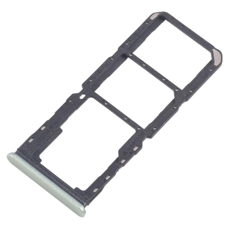 For Realme 11x 5G RMX3785 10pcs Original SIM Card Tray + SIM Card Tray + Micro SD Card Tray (Green) - Card Tray by buy2fix | Online Shopping UK | buy2fix