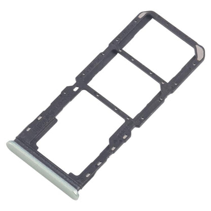 For Realme 11x 5G RMX3785 10pcs Original SIM Card Tray + SIM Card Tray + Micro SD Card Tray (Green) - Card Tray by buy2fix | Online Shopping UK | buy2fix