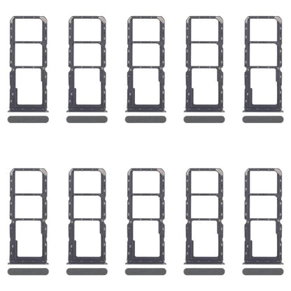 For Realme C67 4G RMX3890 10pcs Original SIM Card Tray + SIM Card Tray + Micro SD Card Tray (Dark Green) - Card Tray by buy2fix | Online Shopping UK | buy2fix