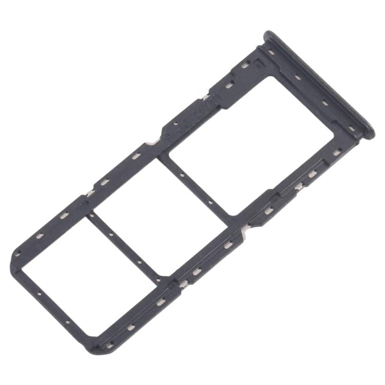 For Realme 12 Lite 4G 10pcs Original SIM Card Tray + SIM Card Tray + Micro SD Card Tray (Dark Green) - Card Tray by buy2fix | Online Shopping UK | buy2fix
